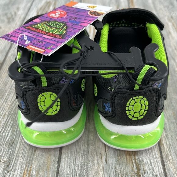 Toddler Boys Teenage Mutant Ninja Turtles Athletic Light-Up Shoes Sneaker Size 8 - Picture 6 of 12